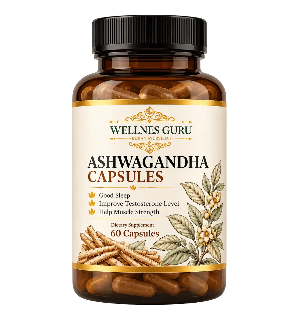 Ashwagandha Capsules Ayurvedic Supplement